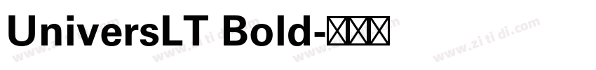 UniversLT Bold字体转换